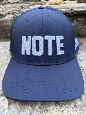 Blue Note Straight Bourbon Whiskey Adjustable Mesh Back Baseball Cap Navy Blue